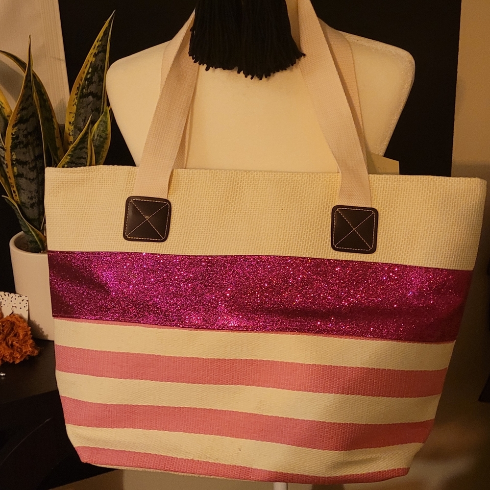 Pink Fabric  Tote
